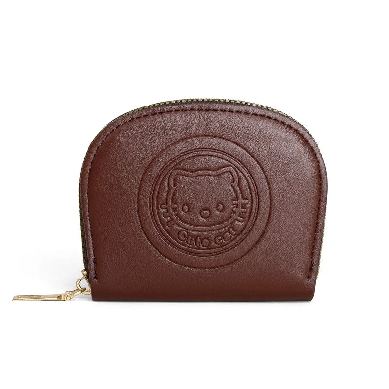 Sanrio Cute Hello Kitty Cartoon New Style Retro Fashion Zipper Card Bag Portable Multifunctional Mini Multi Card Storage Wallets