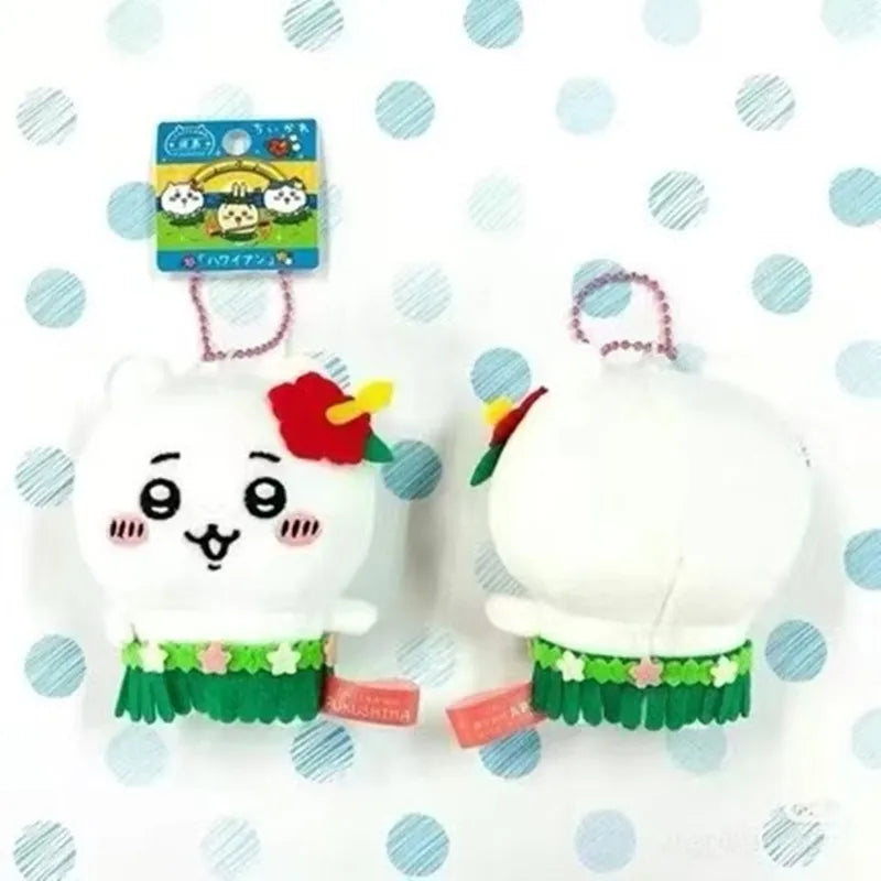 Self-mocking Xiong Jiyika Wow Hula Skirt Chiikawa Plush Doll Backpack Key Pendant Accessories Doll
