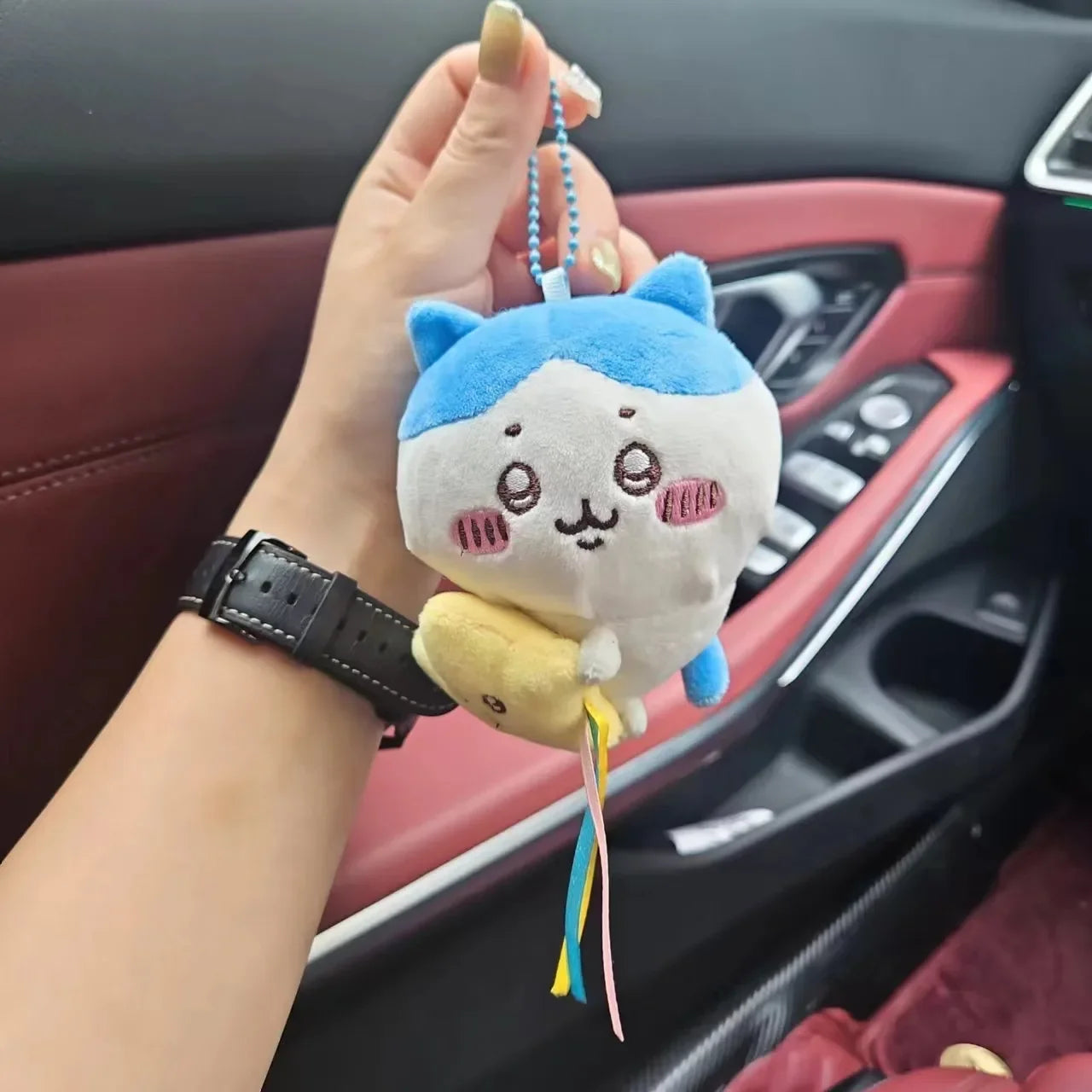 Chiikawa Plush Doll Pendant Star Hugging Series Hachiware USAGI Cute Cartoon Keychain Hanging Keychain Plush Doll Accessories