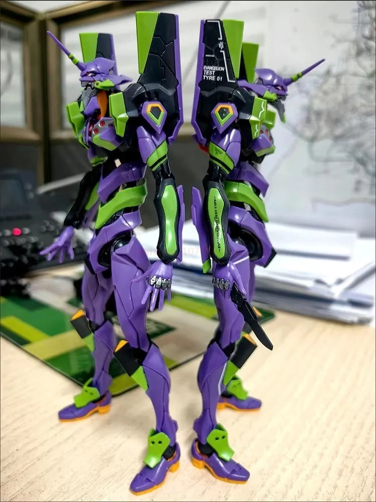 Rg Evan Gelion Model Kit 1:144 Evan Gelion Anime Action Figures Collectble Eva 01 Assembly Kit Mobile Suit Mecha Kits Toy Gift
