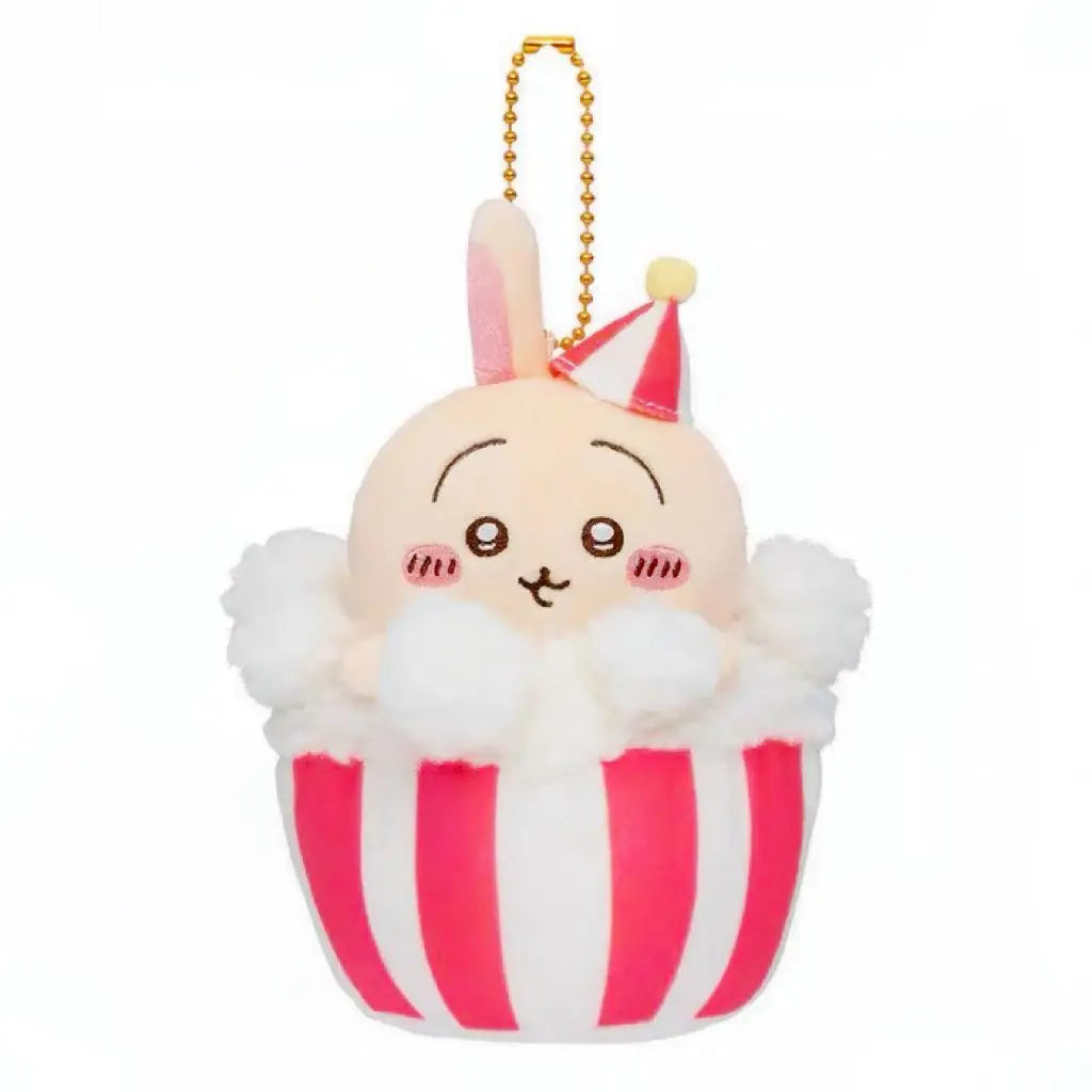 Chiikawa plush popcorn pendant and cute keychain gift plush toys