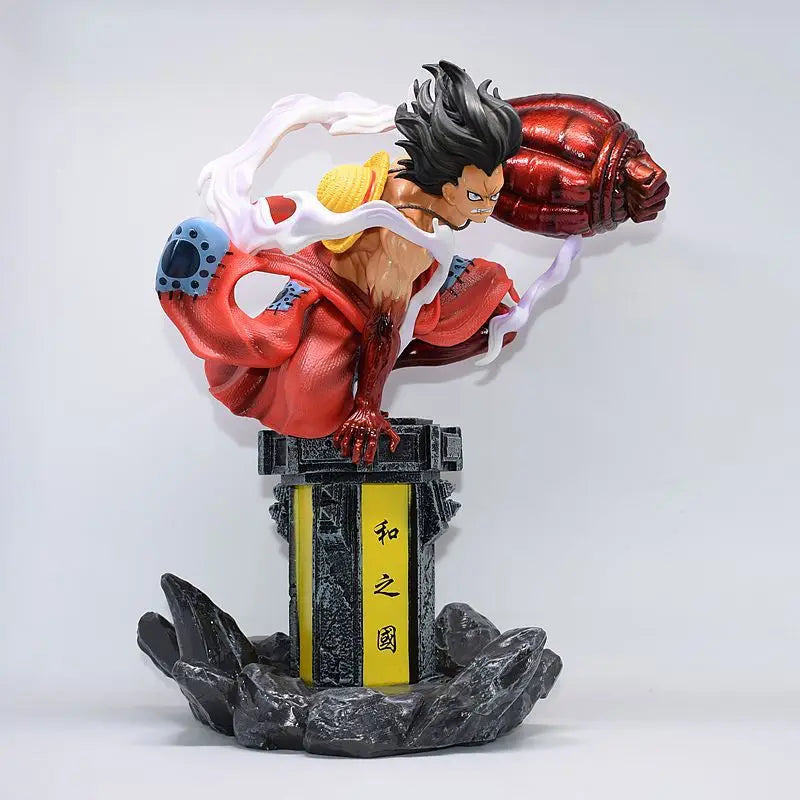 Anime One Piece Wano Monkey D Luffy Gear 4 Gomu Gomu no Red Hawk Ver. GK PVC Action Figure Statue Collectible Model Toys Doll