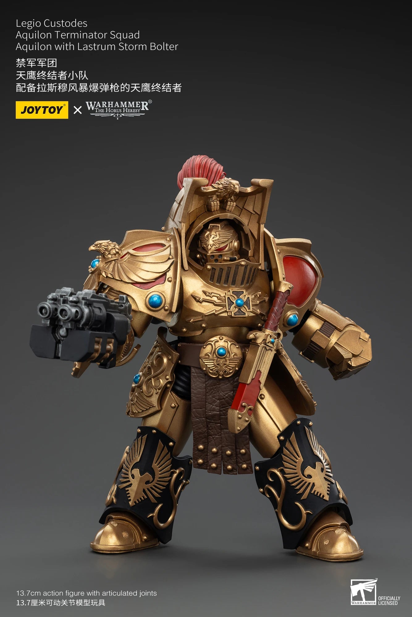 JOYTOY Warhammer 30k 1/18 Action Figures Legio Custodes Aquilon Terminator Squad Toy Collection Figure