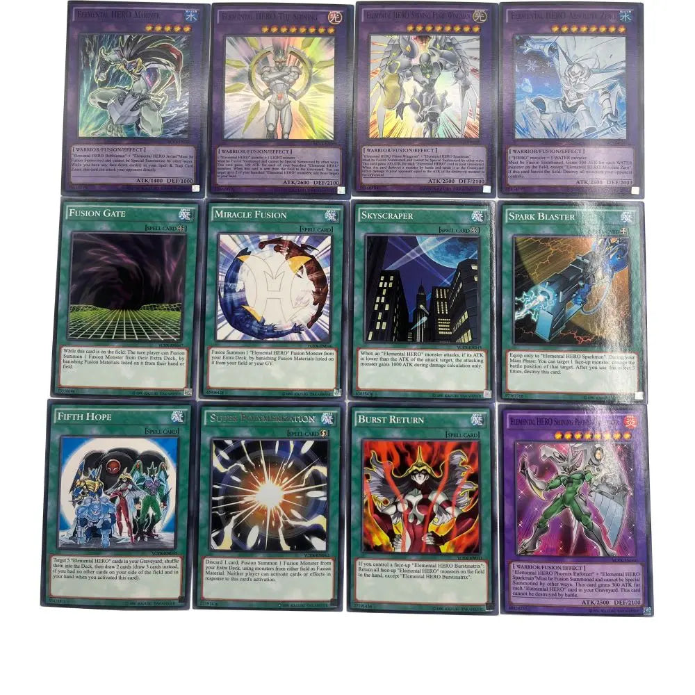 Yu-Gi-Oh Deck 722 YUKI1 English Holographic Golden White Dragon Duel Game Collection Card with Tin Box