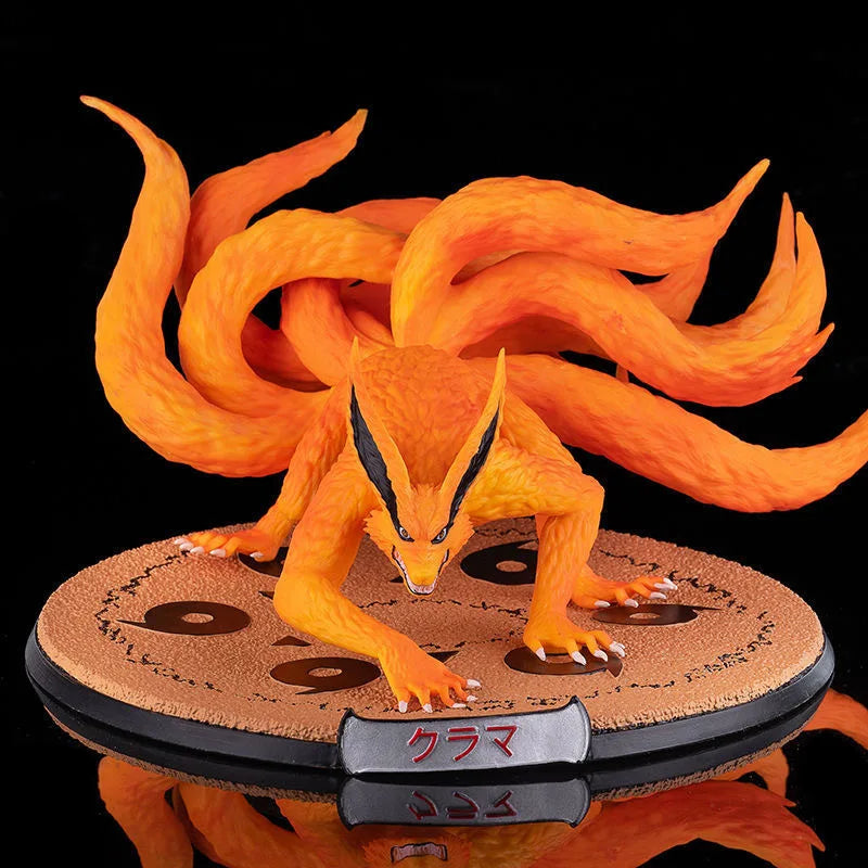 26cm Naruto Series Animation Pvc Model Action Tail Beast Series Nine Tail Fox Nine Lama Scene The Statue Presents A Toy Gift