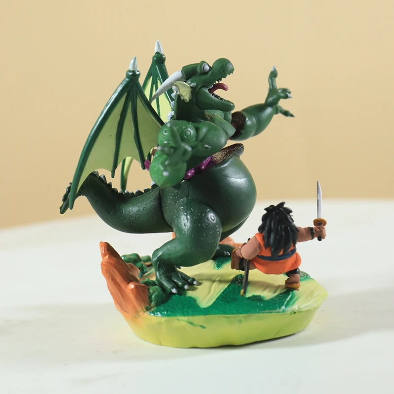 Dragon Ball Z Figures Yajirobe Vs Cymbal Figure 9cm Yajirobe Action Figurine Cute Gk Pvc Anime Statue Model Doll Kids Toys Gifts
