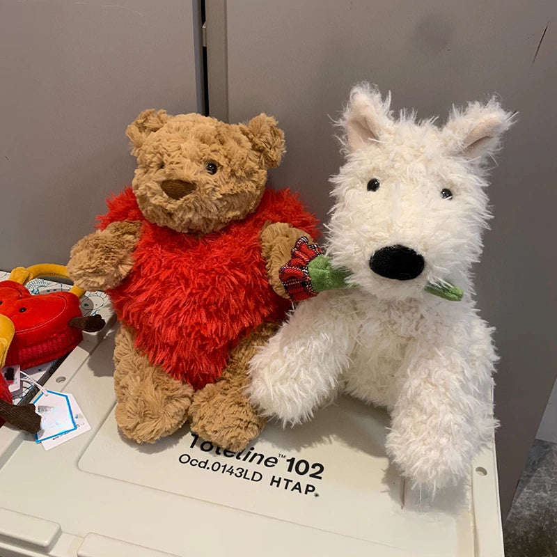 Jellycat with tags West Highland Confession Puppy Plush Rogrand Terrier Dog Companion Doll Valentine's Day Gifts Stuffed Toys