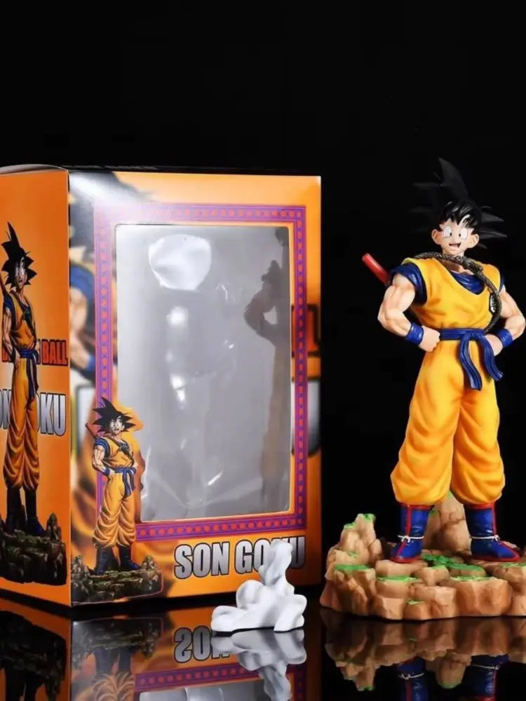 Dragon Ball Z Goku Dream Somersault Cloud Super Saiyan Standing Collection Figures Statue Anime Peripheral Model Ornaments Toy