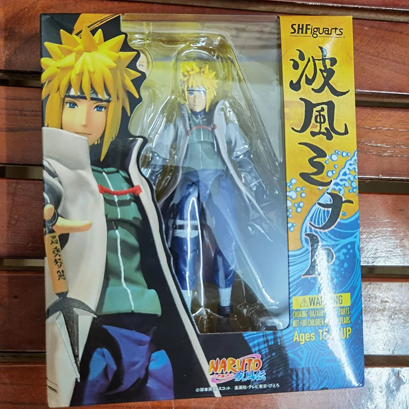 Shf Naruto Hatake Kakashi Action Figure PVC Collection Anime Naruto Shippuden Namikaze Minato Figurine Movable Model Toys Gifts