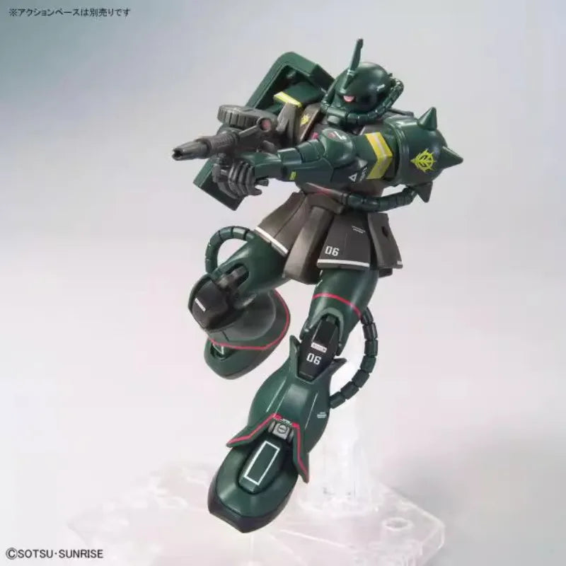 Bandai HG MS-06 ZAKU II GUNDAM Anime Action Figure Assembly Model Toy Gift Children Boy