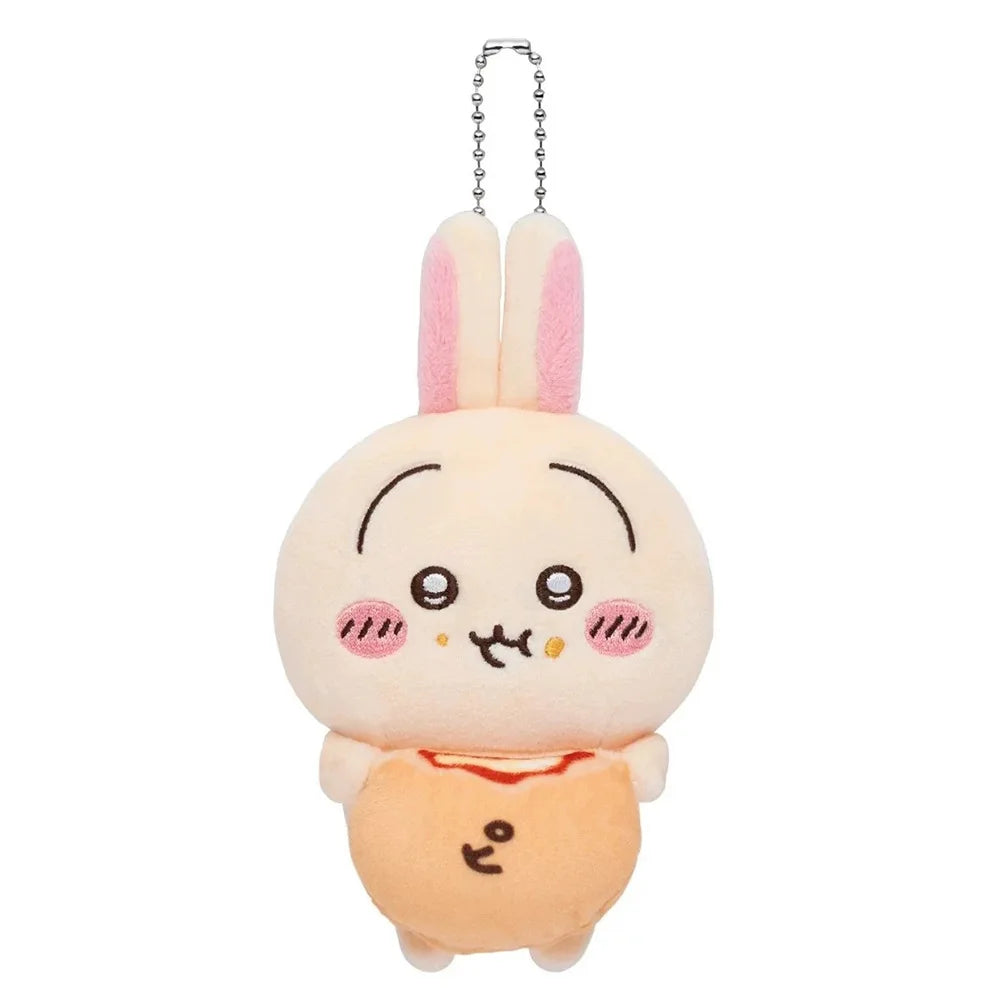 11CM Kawaii Chikawas Hachiware Usagi Plush Keychain Pendant Soft Stuffed Cute Cartoon Plush Doll Toy Bag Pendant Gift