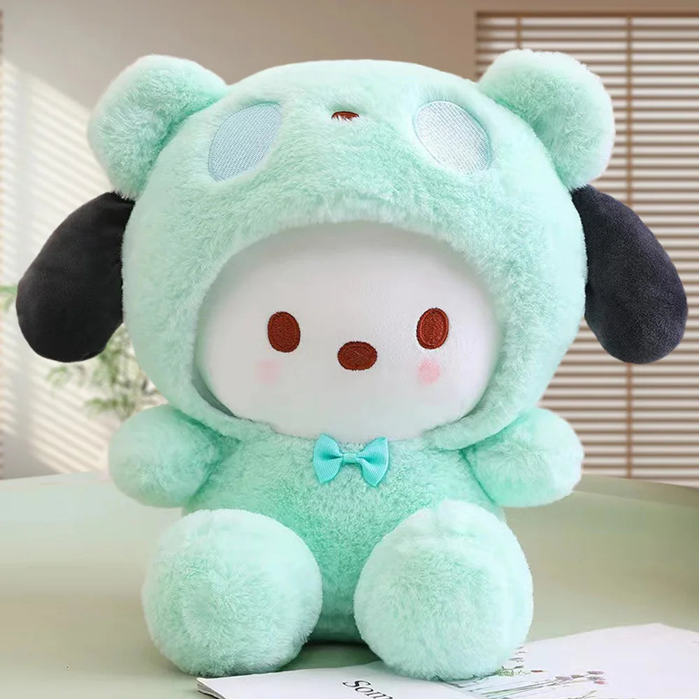 20cm Anime Sanrio Plush Toys Kawaii Hello Kitty Cinnamoroll Kuromi Pom Pom Purin cat Gift Dolls Stuffed Children Plushies Doll