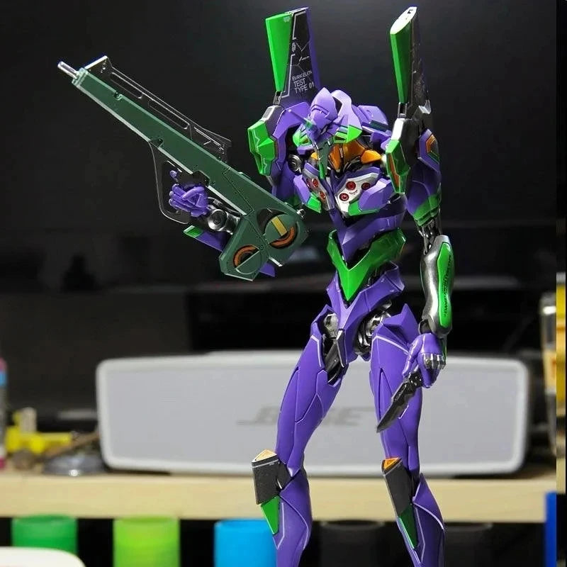 Rg Evan Gelion Model Kit 1:144 Evan Gelion Anime Action Figures Collectble Eva 01 Assembly Kit Mobile Suit Mecha Kits Toy Gift