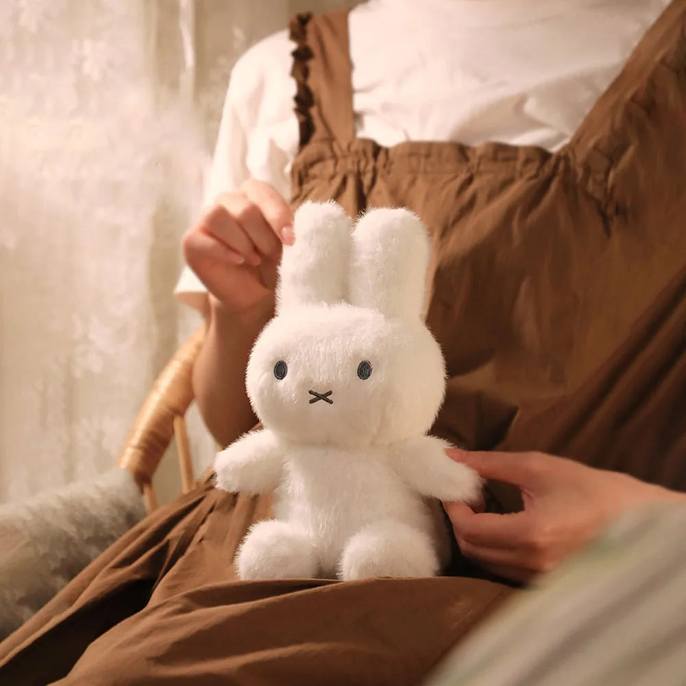 Kawaii Miffy Cute Plush Doll Cartoon Rabbit Bedroom Hug Pillow Ornament Soothing Toy Girl Festival Gift