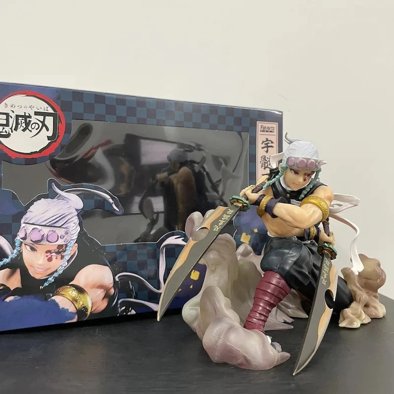 Demon Slayer Anime Uzui Tengen 15cm Action Figure Toy Collectible Model for Children Gift Action Figuine