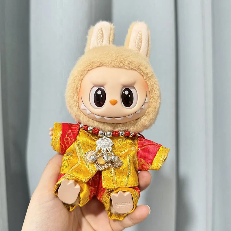 17cm Mini Plush Doll'S Clothes Outfit Accessories For Korea Kpop Exo Labubu I II Idol Dolls Sitting Party Series Clothing Gift
