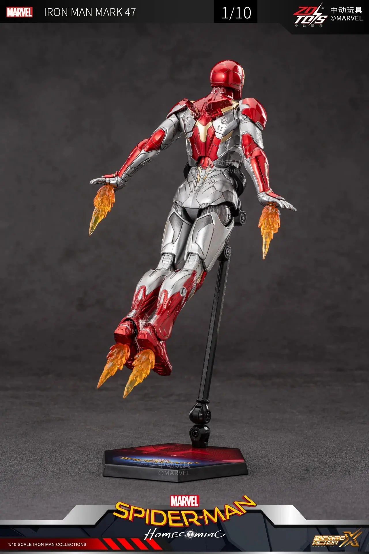 ZD Toys Iron Man Action Figure Mark 35 Red Snapper Iron Man MK 24 MK 22 MK 47 Tony Stark Ironman Figure Action Collect Toy Gift