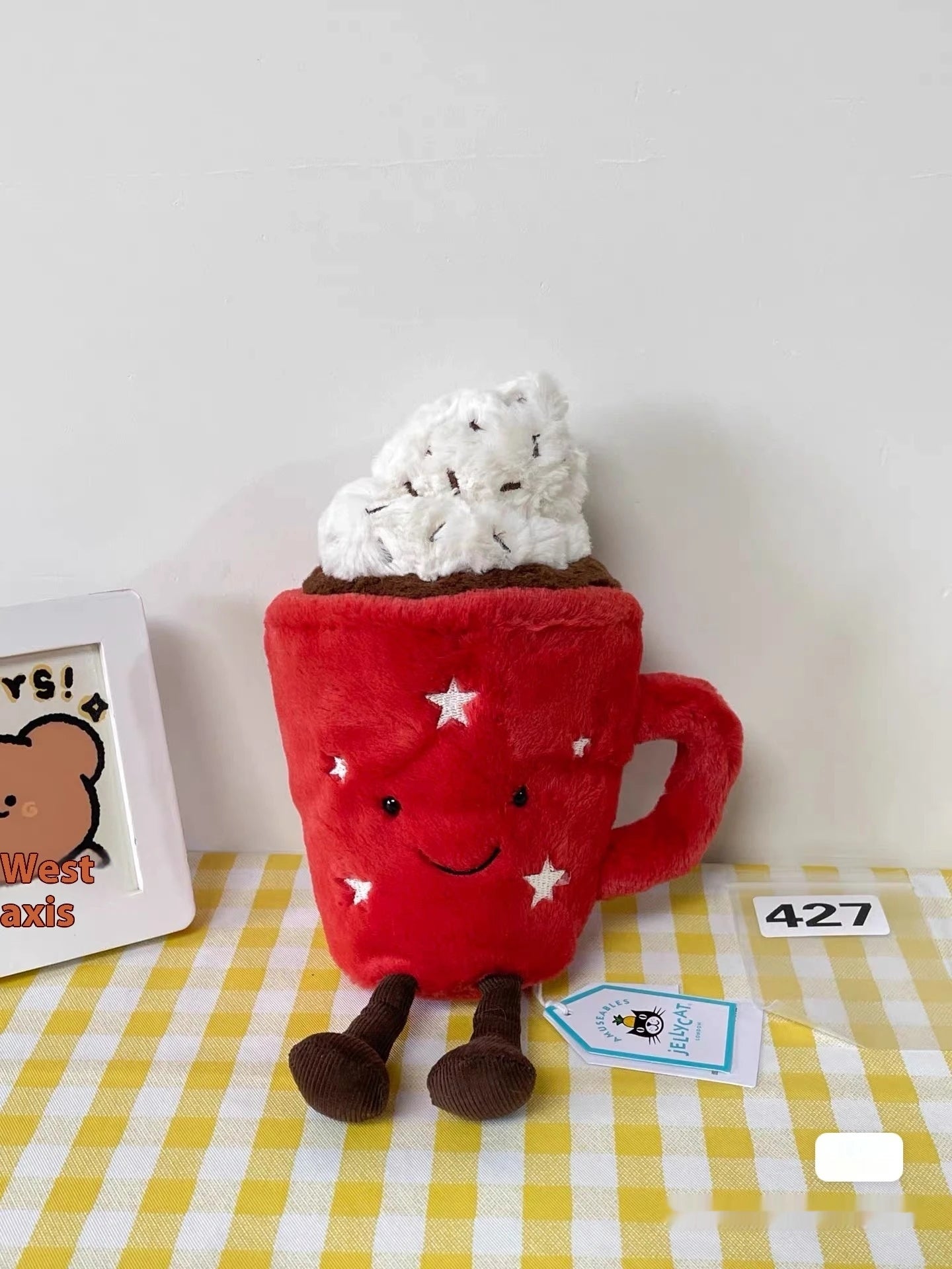 Jelly Cat Fun Christmas Series Chocolate Cocoa Cute Cream Cup Doll Children'S Soothing Toy Holiday Gift
