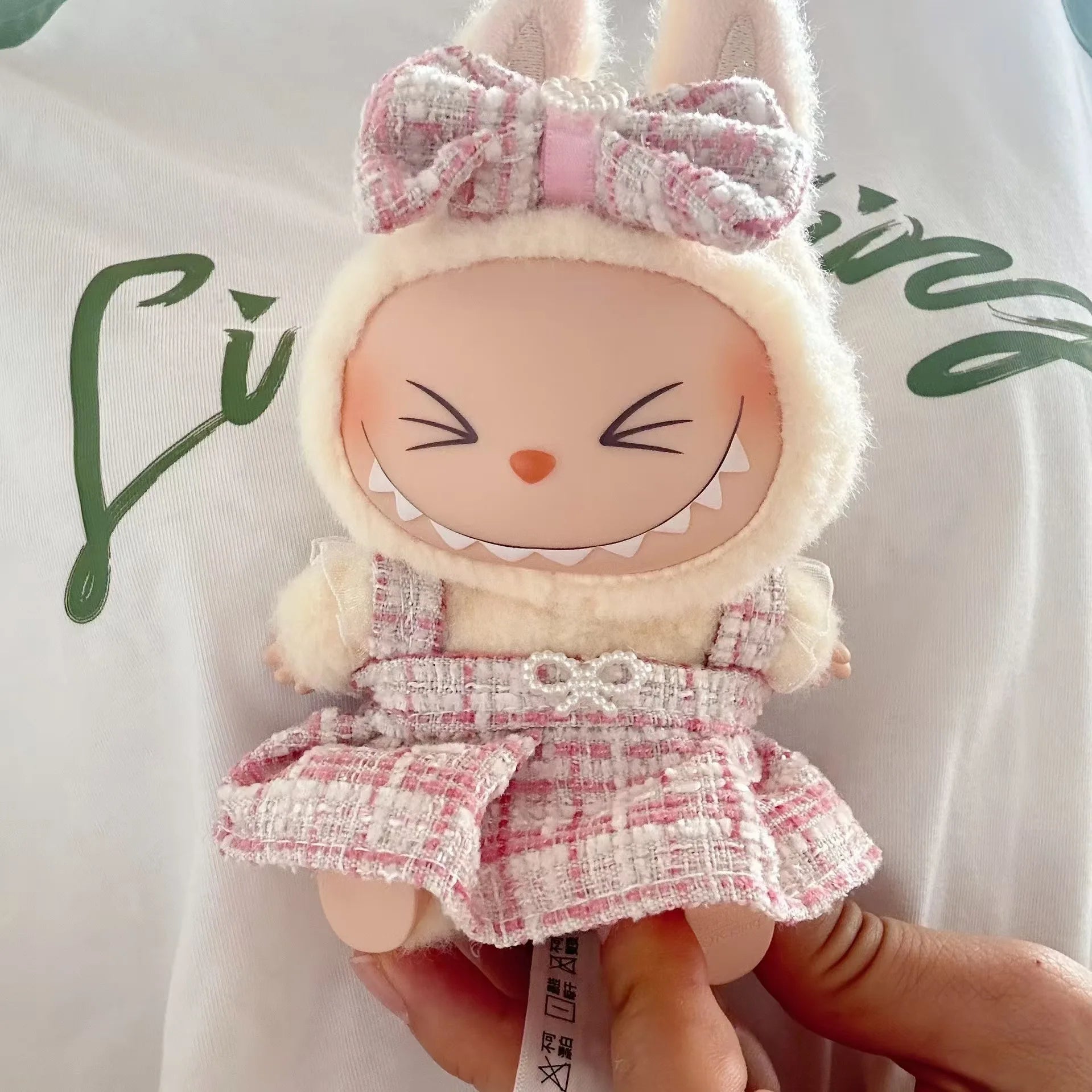 17cm Mini Plush Doll'S Clothes Outfit Accessories For Korea Kpop Exo Labubu I II Idol Dolls Sitting Party Series Clothing Gift