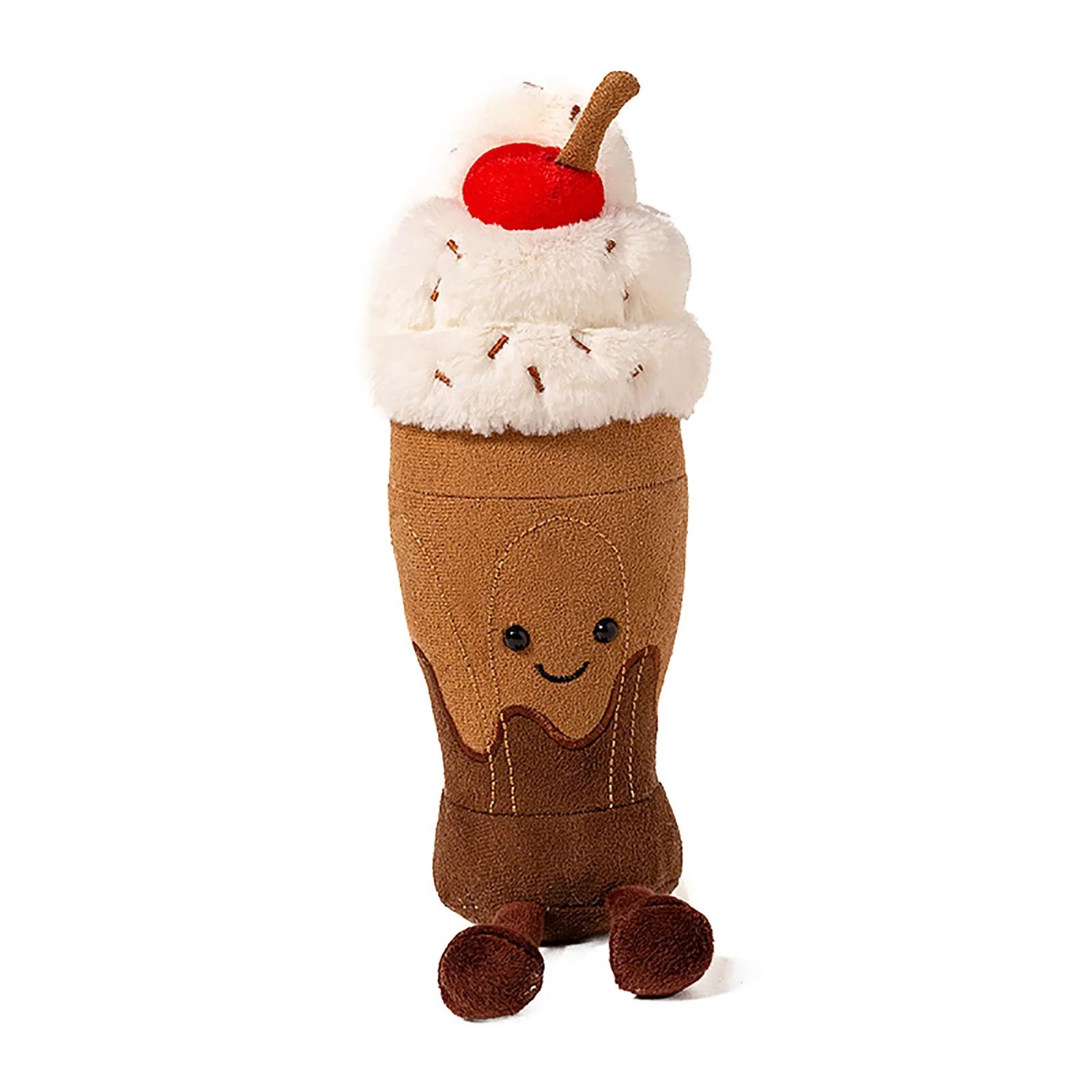 Jelly Cat 25cm Chocolate Milkshake 10cm Ice Cream Doll Desktop Decoration Cat And Dog Companion Toy Pet Holiday Gift