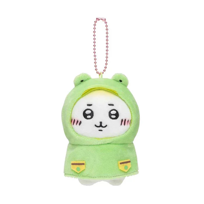 Kawaii Chiikawas Cute Raincoat Plush Doll Pendant Cute Hachiware Usagi Cartoon Bag Charm Gift Plush Keychain