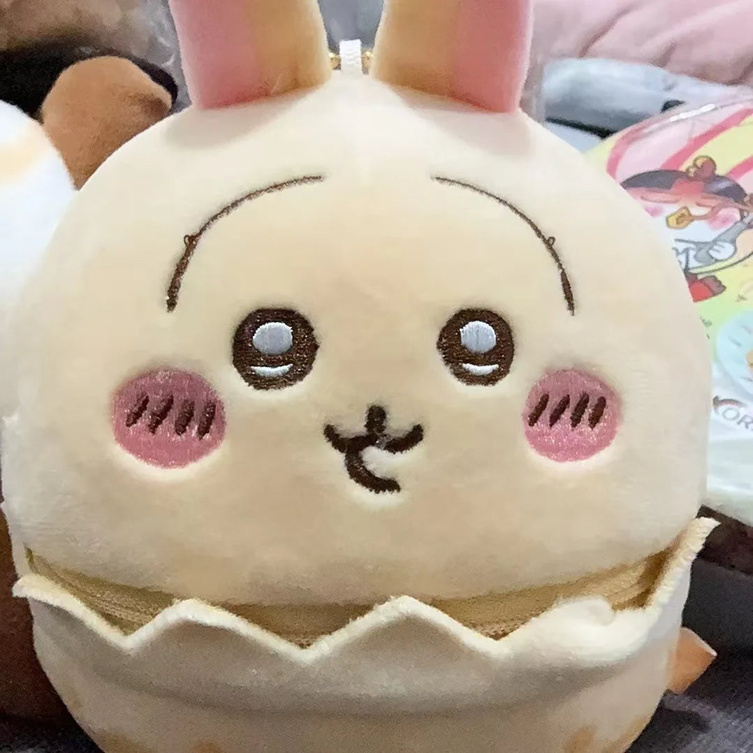 New Chiikawa Easter Accessories Hachiware Usachi うさぎ Egg Plush Doll Pendant Schoolbag Doll Pendant Friend Gift