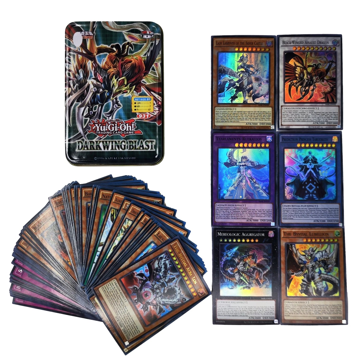 Yu Gi Oh Cards EGYPTIAN GOD PACK Card Deck English TCG Holographic Golden White Dragon Duel Game Collection Card with Tin Box