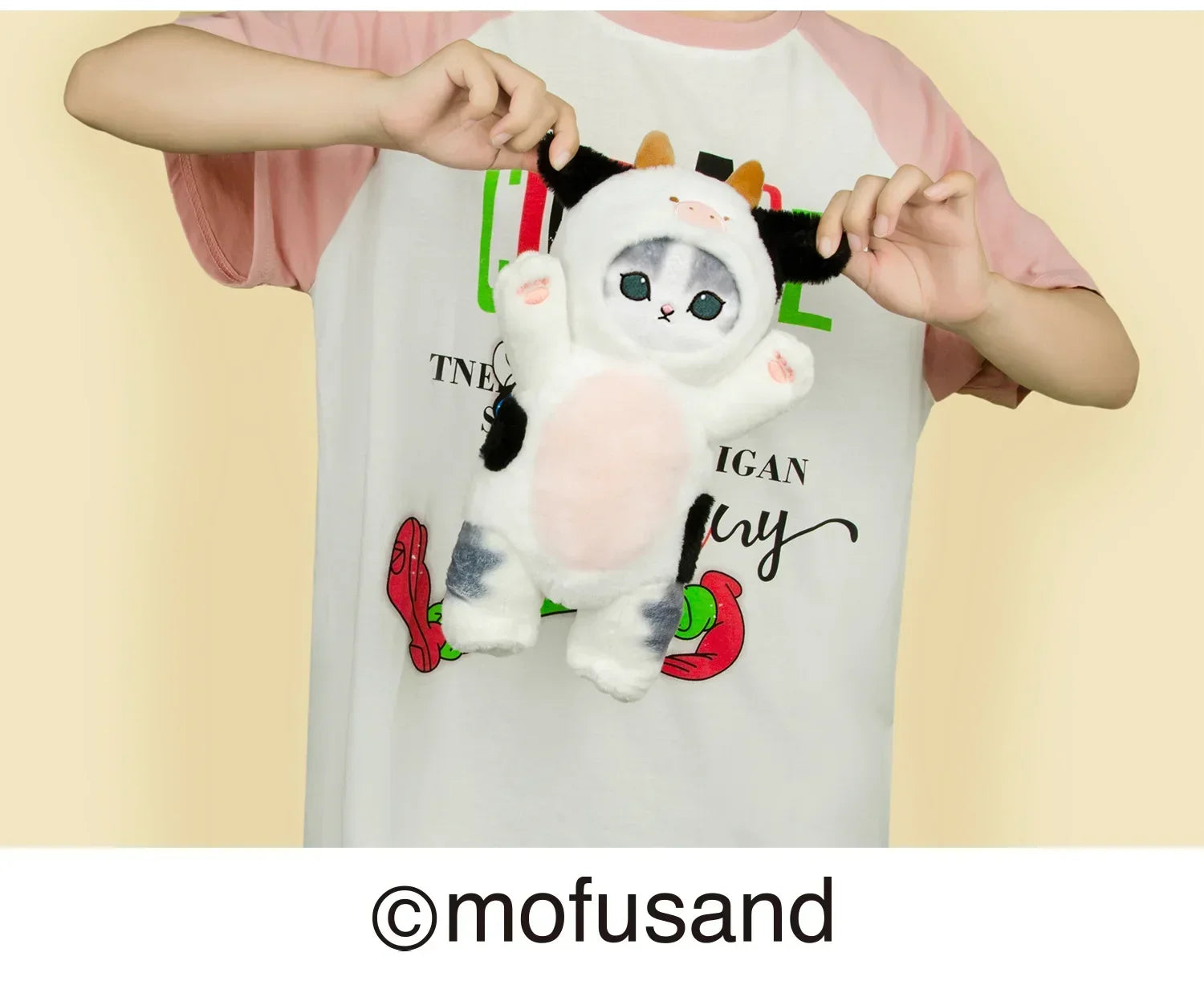 Mofusand Kawaii Cos Cat kawaii Animal Plushies 50cm Cosplay Animals Dinosaur Cow Bear Cute Plush Doll Children Gift Toy
