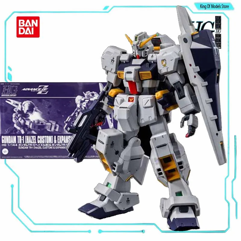 Bandai Original Model Kit HGUC 1/144 HAZEL CUSTOM EXPANSION FOR GUNDAM TR-6 Anime Action Figure Assembly Model Toy for Boy Gifts