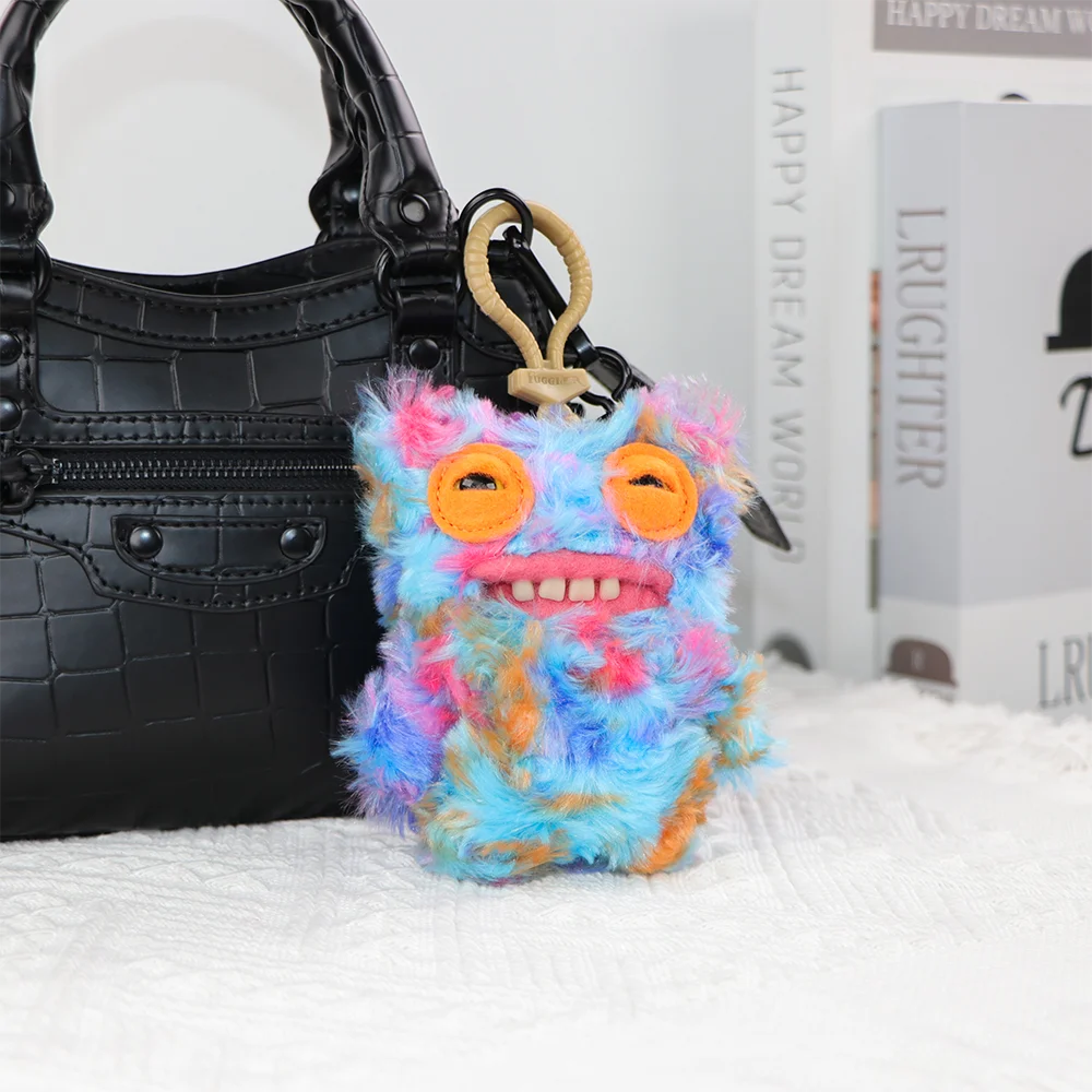 Fuggler Ugly Teeth Monsters Original Plush Toys Screamer Giggle Gaping Pranker Monster Keychain Punk Niche Fluffy Pendant Gift