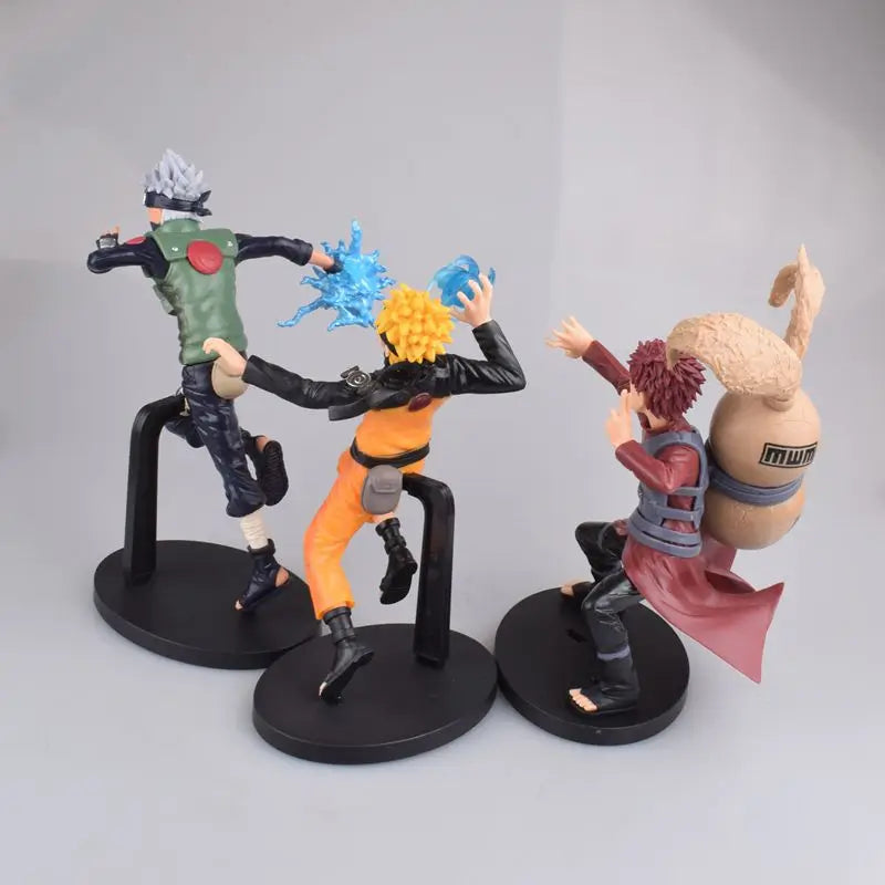 18cm Naruto Anime Figure Uzumaki Naruto Hatake Kakashi Gaara Combat Version Action Figure Collection Model Ornaments Toys Gifts