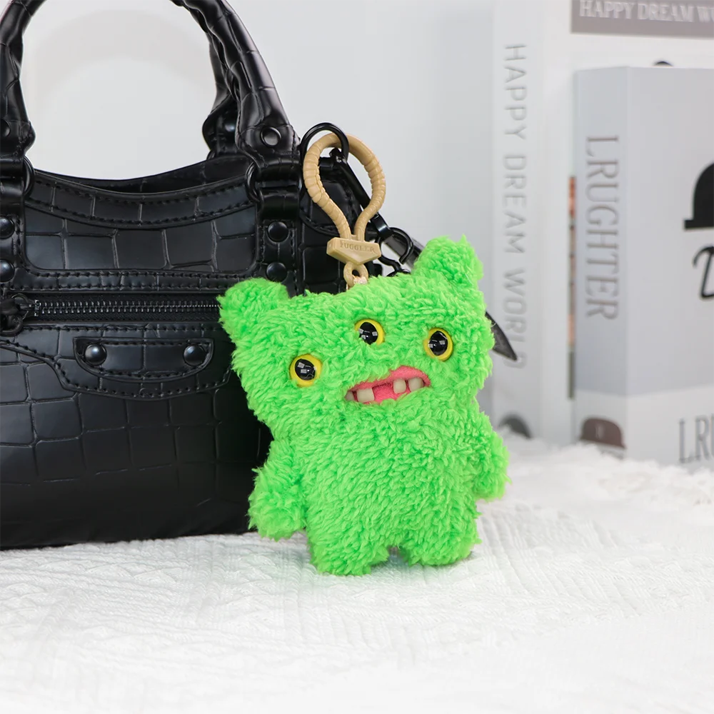 Fuggler Ugly Teeth Monsters Original Plush Toys Screamer Giggle Gaping Pranker Monster Keychain Punk Niche Fluffy Pendant Gift