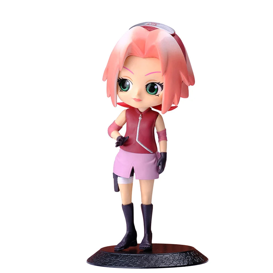 15cm Anime Naruto Figure Kawaii Uzumaki Hatake Kakashi Gaara Uchiha Sasuke Qposket Figural PVC Model Toys Collect Gift