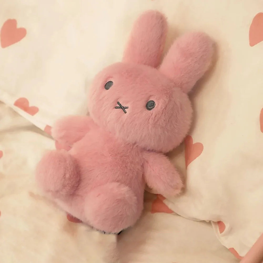 Kawaii Miffy Cute Plush Doll Cartoon Rabbit Bedroom Hug Pillow Ornament Soothing Toy Girl Festival Gift