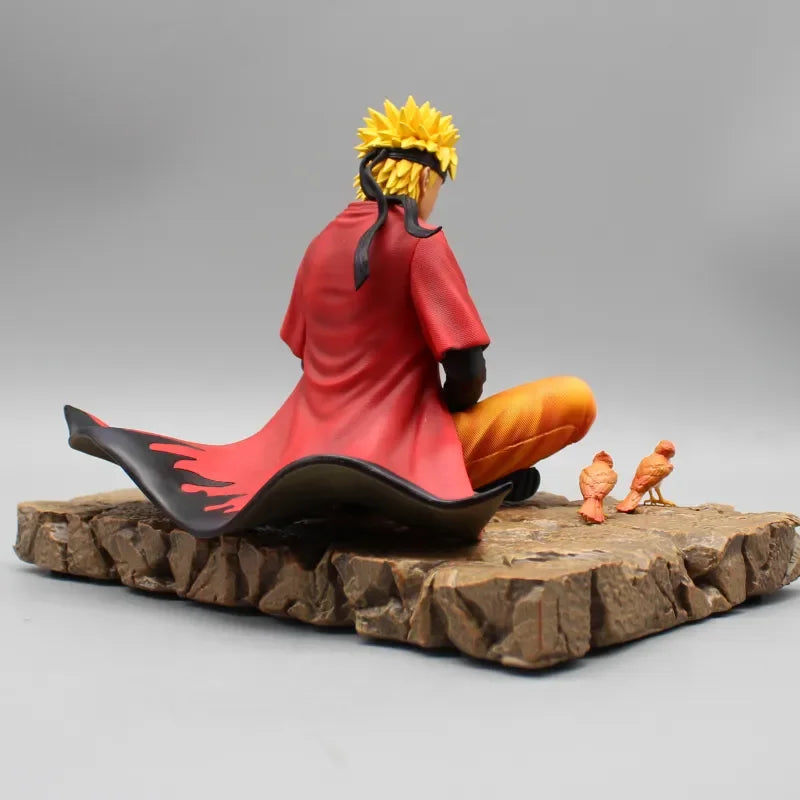 Naruto Shippuden Figure Anime Immortal Mode Uzumaki Naruto Figure Meditate Gk Statue Collection Figurines Model Kids Gifts Toys