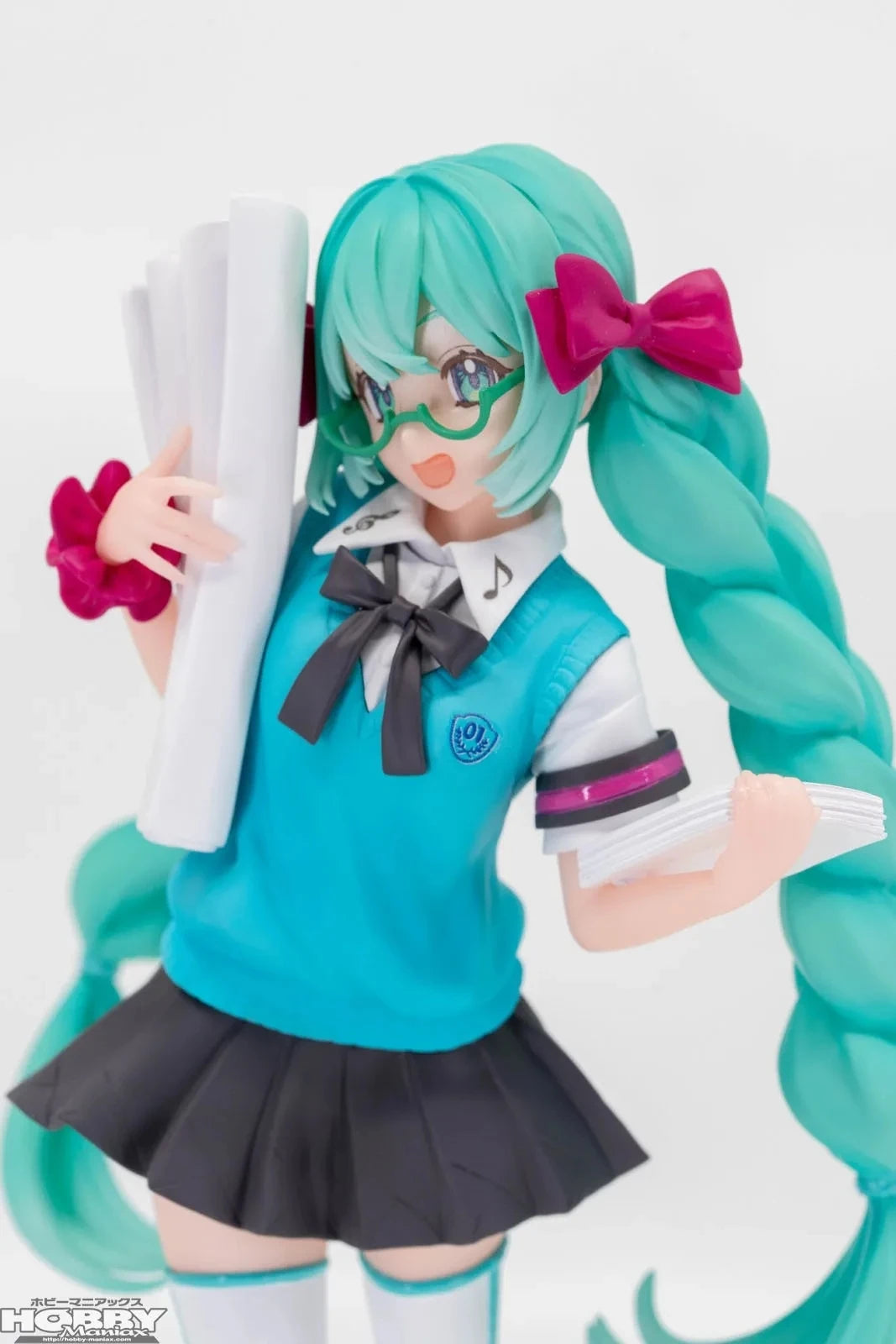 19CM Anime Hatsune Miku 16th Anniversary Commemorative School Uniform Luminasta Figure Action Figure Model Toys For Kids Gift