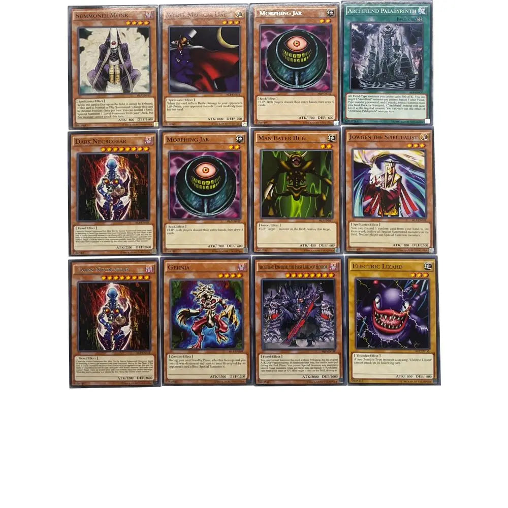 Yu-Gi-Oh Deck 652 RYO BAKURA PACK English Holographic Golden White Dragon Duel Game Collection Card with Tin Box