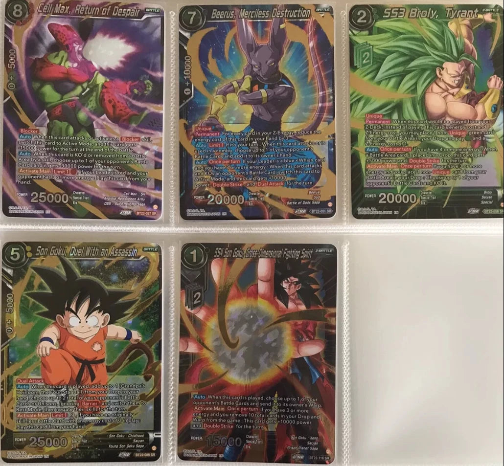 Bandai Dragon Ball UMC BT series set of cards Son Goku Vegeta IV Android 18 Majin Buu Trunks Frieza boy collection Birthday gift