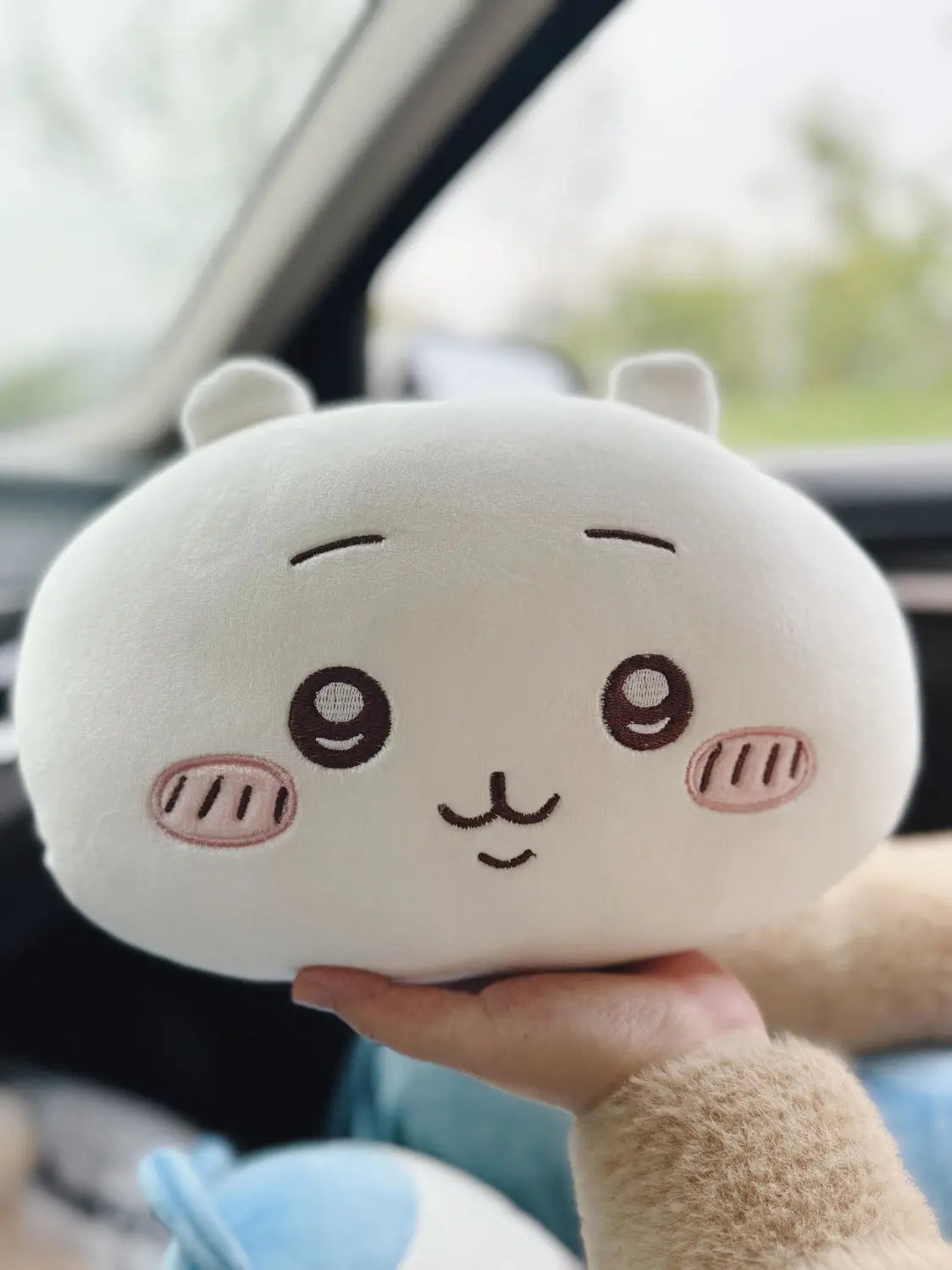 Chiikawa Car Seat Neck Pillow Waist Pillow Plush Cute Car Decoration Cartoon Cute Object Usagi Car Decoration Accessories Gift