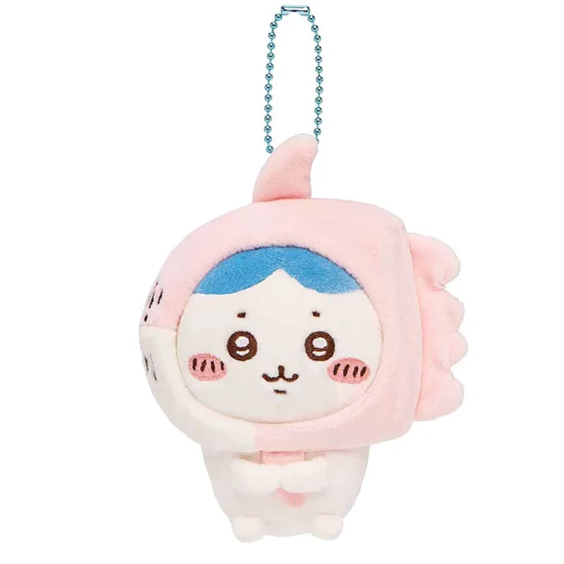 12CM Kawaii Chikawas Hachiware Usagi Marine Animal Series Plushie Doll Toy Keychain Pendant Cute Cartoon Bag Pendant Girl Gift