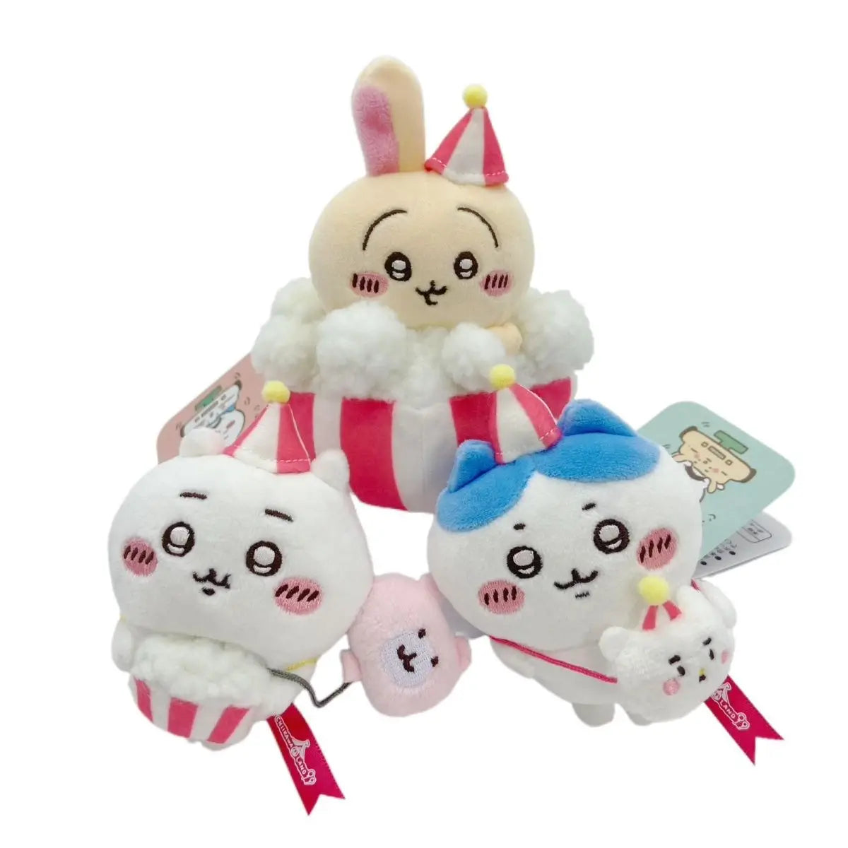 Chiikawa plush popcorn pendant and cute keychain gift plush toys