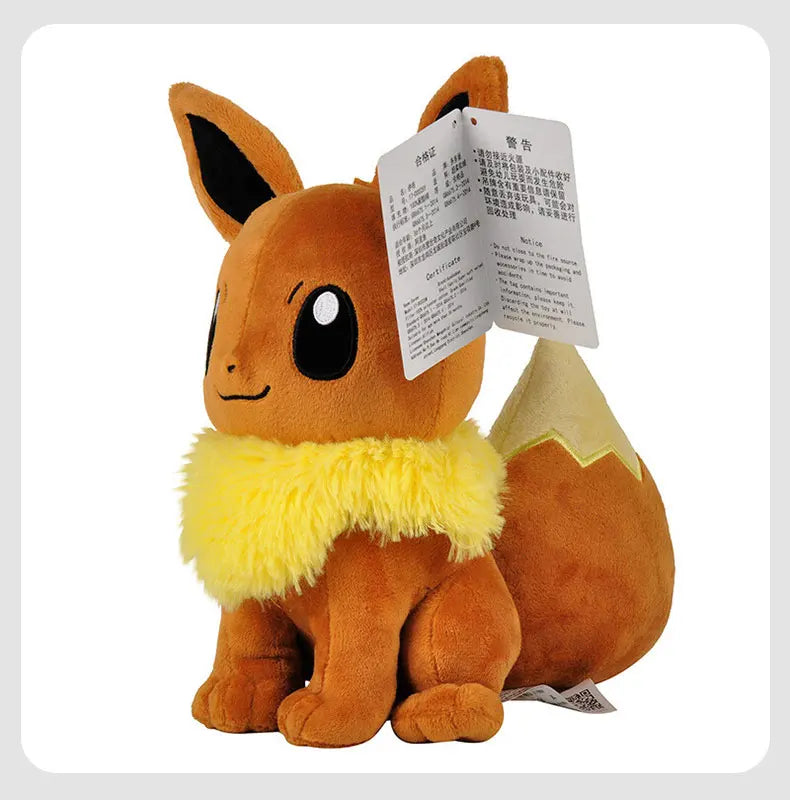 Eevee Pokemon Kawaii Pikachu Stuffed Toys Cartoon&Cute Fox Plush Doll Throw Pillow Car Decoration Birthday Gift For Kids Boy