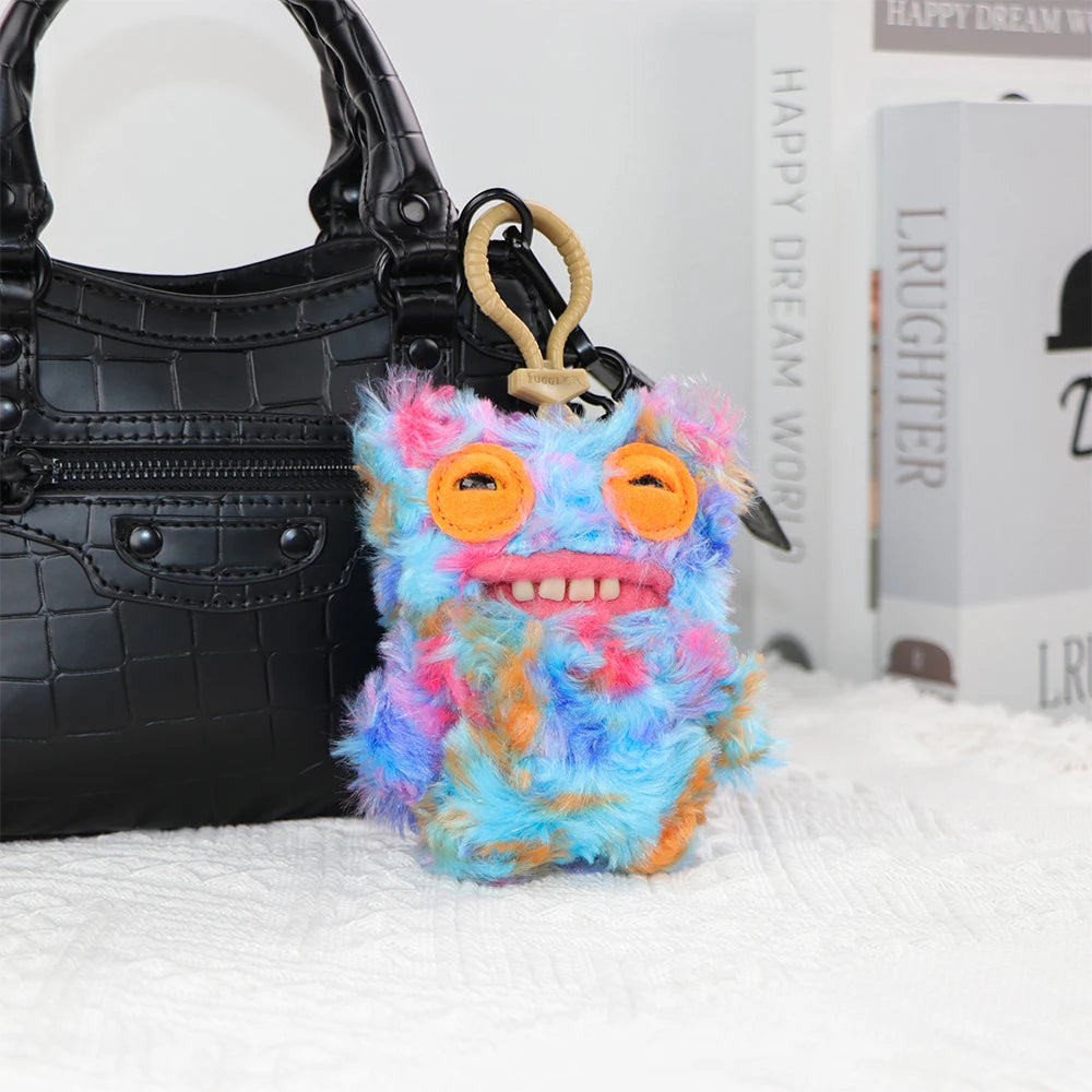 Fuggler Plush Toys Ugly Teeth Monsters Gap-Toothed McGo Rabbit Wide Eyed Leopard Print Plush Keychain Pendant