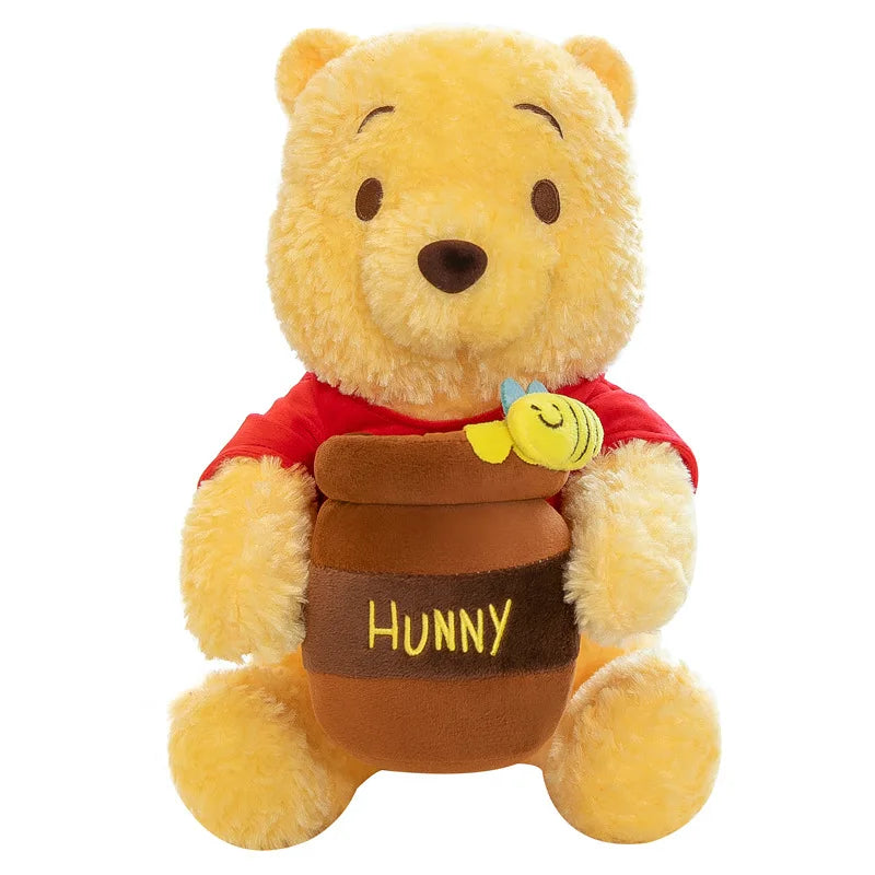 35-55cm Disney Honey Jar Winnie The Pooh Anime Soft Plush Toys Kawaii Pooh Bear Stuffed Animal Dolls Children Kids Birthday Gift