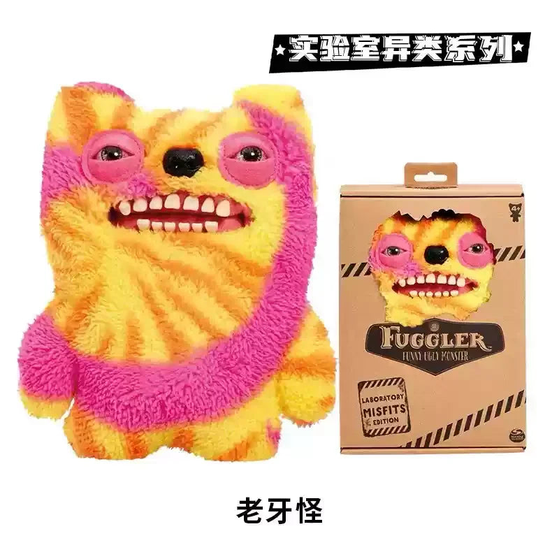 100%Original Fuggler Teeth Monster Laboratory Heterogeneity Series Plush Doll Monster Funny Toy Plushie Doll Birthday Gift
