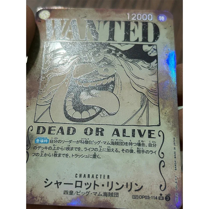 ONE PIECE Monkey D. Luffy Portgas D Ace Gol D Roger DiIY Homemade Xtreme Wanted Collection Card Toys Christmas Birthday Gift