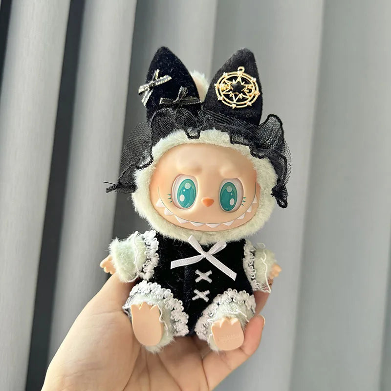 17cm Mini Plush Doll'S Clothes Outfit Accessories For Korea Kpop Exo Labubu I II Idol Dolls Sitting Party Series Clothing Gift