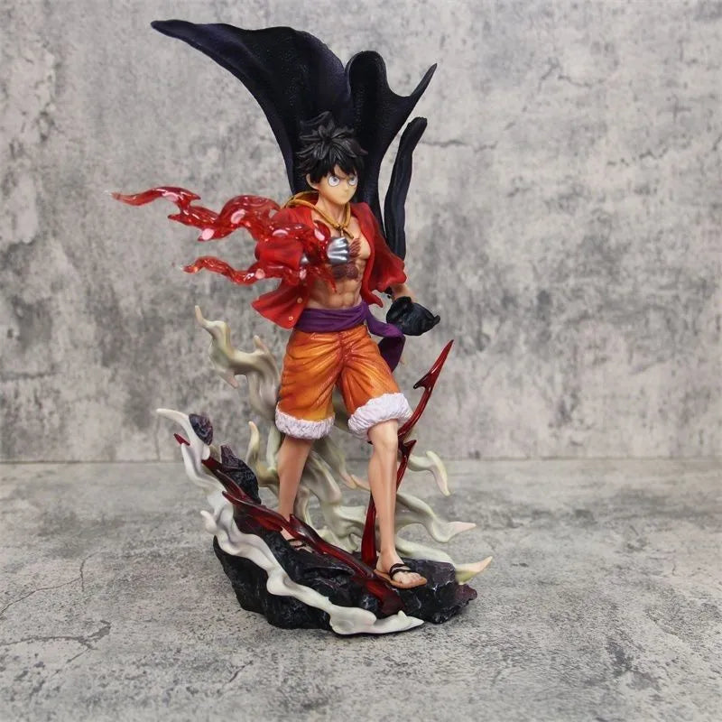 28cm One Piece Luffy Figures Monkey D Luffy Walking Style Action Figures Anime Collection Pvc Model Doll Toys Kid Birthday Gift