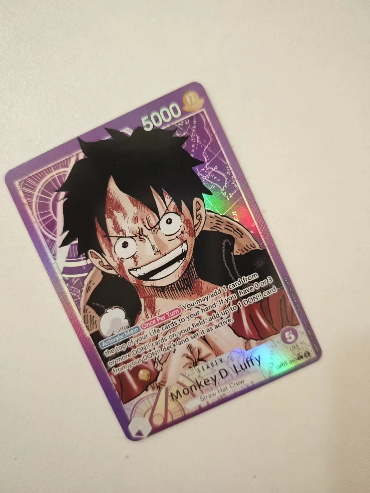 14 Styles Diy One Piece Opcg Zoro Luffy Collection Card Refraction Color Flash Classic Limited OPCG 05 Anime Cards Gift Toys