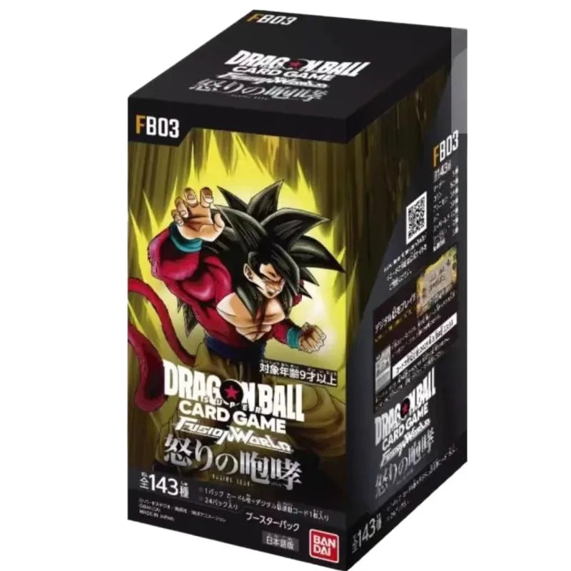 Bandai Dragon Ball Anime TCG Card FB01 FB02 FB03 Series Son Goku Super Saiyan Super Blue Card Toy Gift Game Collection Card